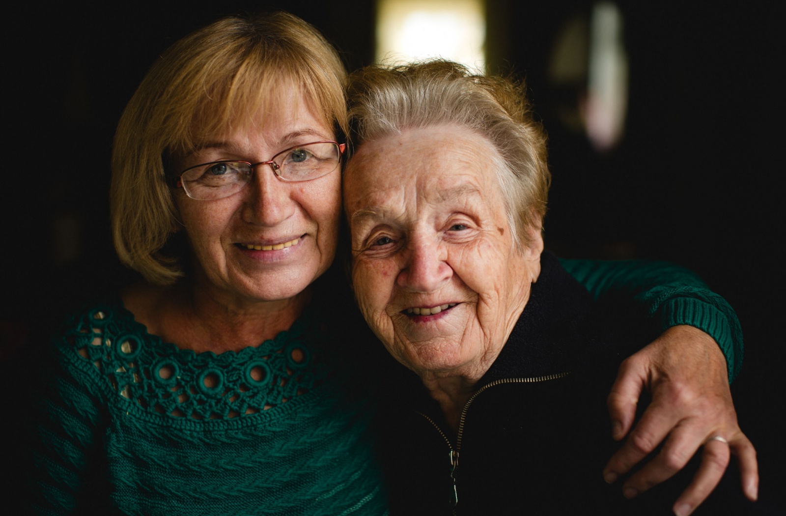 older woman and her adult daughter